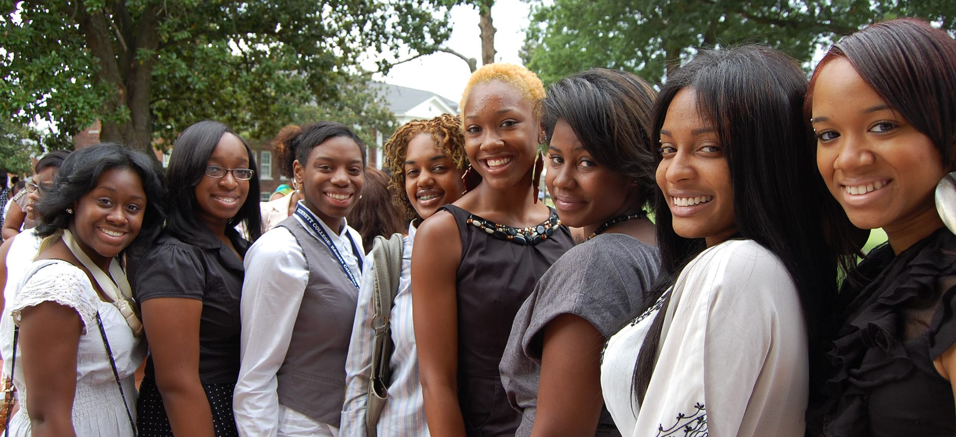 Group shot of female students from Bennett College