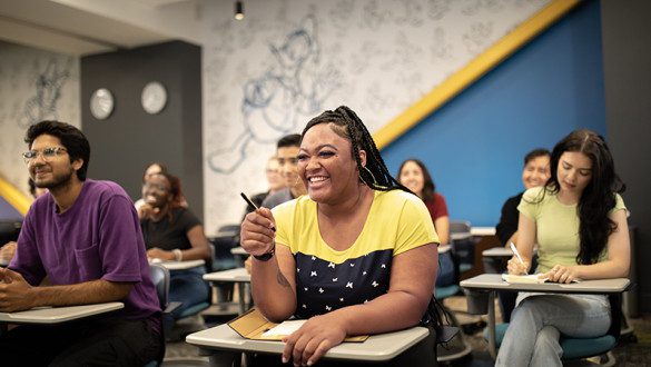 A classroom full of students