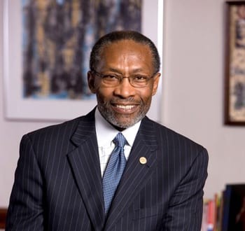 Headshot of allen university president Ernest McNealey