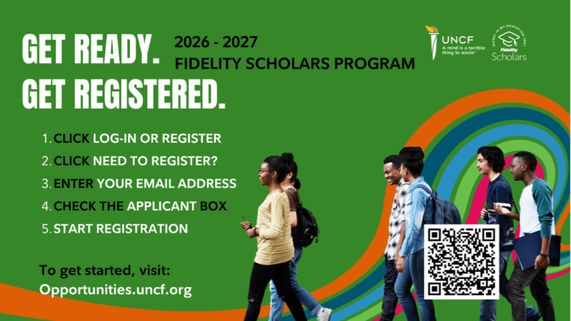 Fidelity get registered graphic with QR code