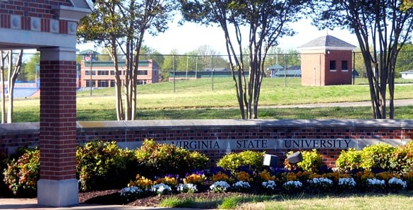 Virginia State University sign
