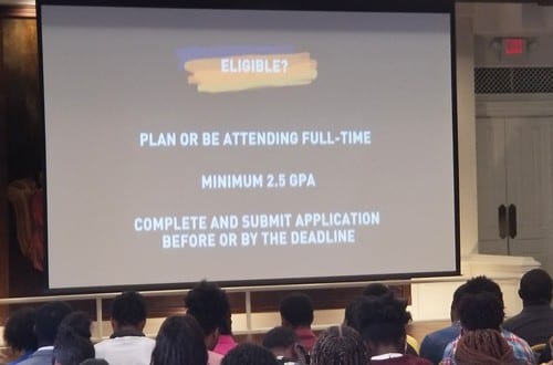 UNCF Outreach and UNCF Ambassadors student participants