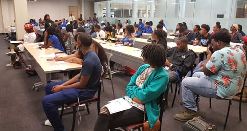 UNCF Outreach and UNCF Ambassadors student participants