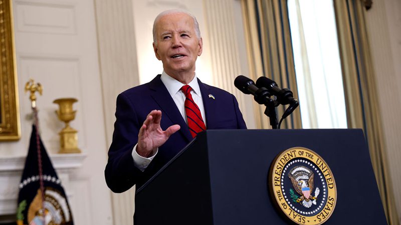 President Biden delivers a speech