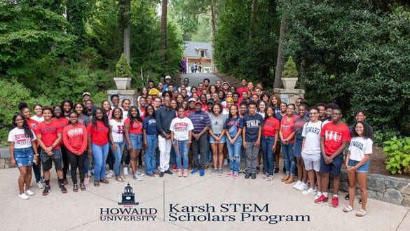 Large group shot of Karsh STEM Scholars