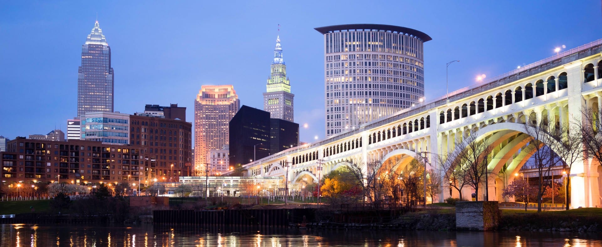Skyline of city of Cleveland
