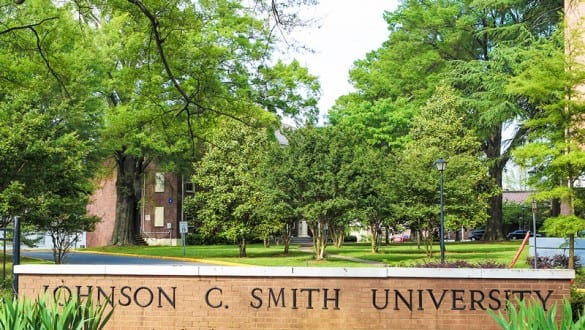 Johnson C. Smith University sign