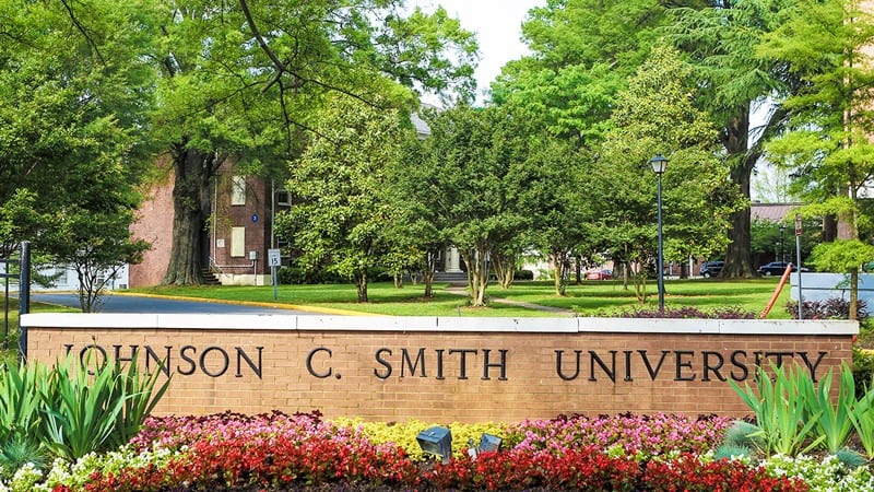 Johnson C. Smith University sign