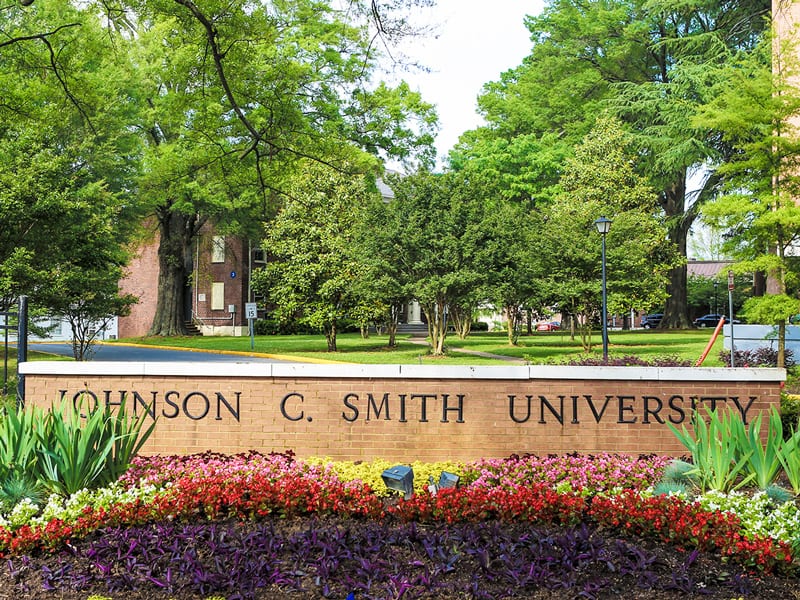 Johnson C. Smith University sign