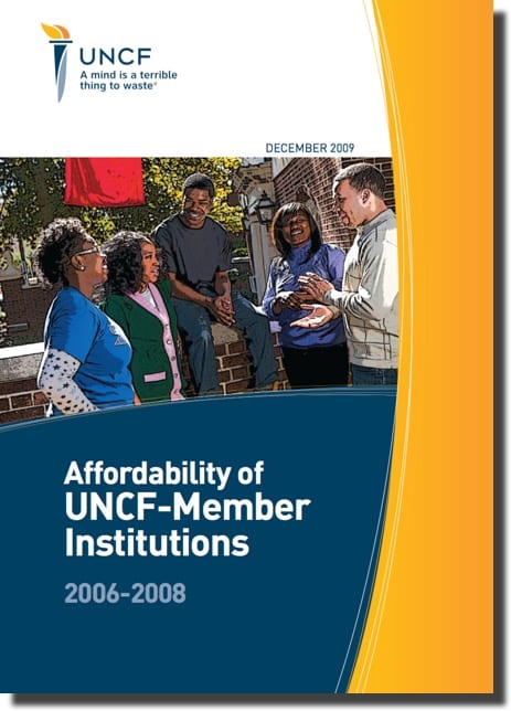 Cover image of Affordability of UNCF-Member Institutions report