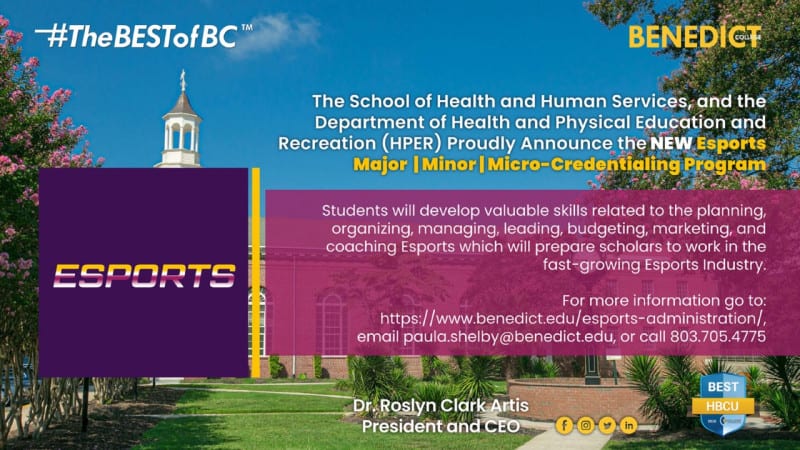 benedict eSports program chart