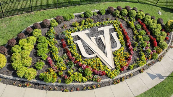 Virginia University on campus garden